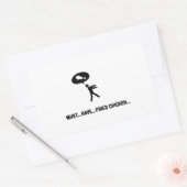 フライドチキン愛好家 長方形シール (封筒)