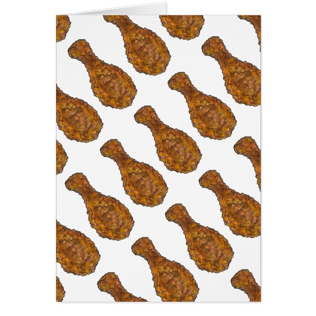 フライドチキン脚ドラムスティックソウル食品グルメカード (正面)