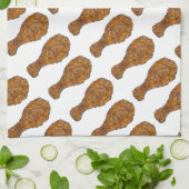 フライドチキン脚ドラムスティック魂フードグルメタオル キッチンタオル (折り畳み)