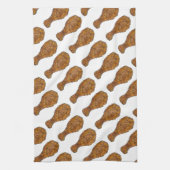 フライドチキン脚ドラムスティック魂フードグルメタオル キッチンタオル (縦)