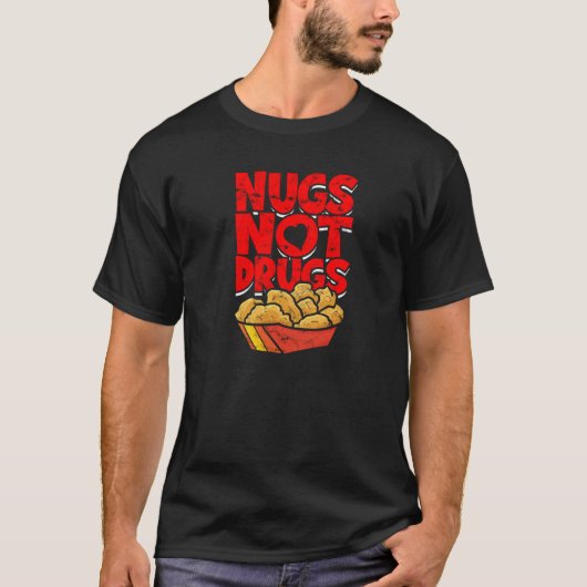 フライドチキン薬物撲滅 Tシャツ (正面)