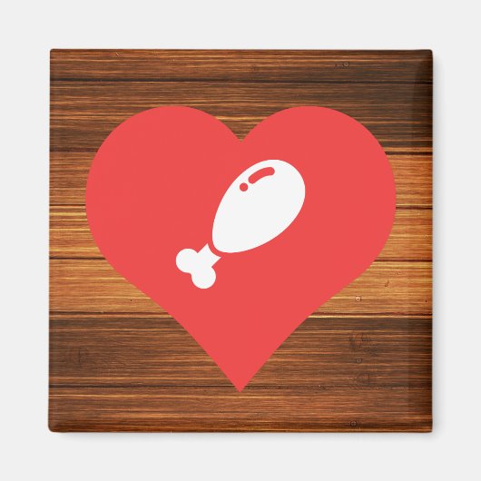 フライドチキン記号 マグネット (正面)