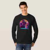 フライドチキン シンスウェーブ 80年代 レトロウェーブ風 Tシャツ (正面フル)