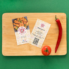 フライドチキン | 明るいモダンバーコード 名刺