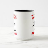 フライドプシcat – クリスマスバケーションおもしろい引用文 マグカップ (中央)