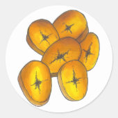 フライドプランテンズバナナズジャマイカカリブのイジーヌ ラウンドシール (正面)