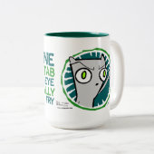 フライドポテトが付いているあなたの目の刺して下さい: 泡立ったマグ ツートーンマグカップ (正面右)