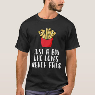 フライドポテトが大好きな男フランスのの子 Tシャツ
