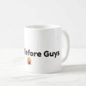 フライドポテトが彼氏より大事 Funny コーヒーマグ コーヒーマグカップ (正面右)