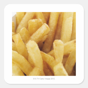 フライドポテトのクローズアップ スクエアシール