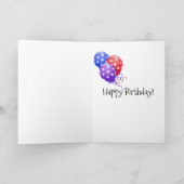 フライドポテトのフランスの誕生日 カード (内部)