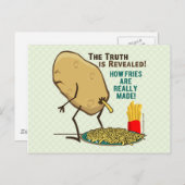 フライドポテトの作り方 ポストカード (正面/裏面)