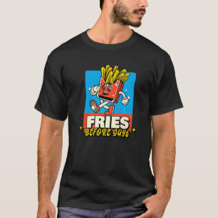 フライドポテトの前に友情を揚げる1 Tシャツ