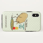 フライドポテトの実際の作り方Add Name Case-Mate iPhoneケース (裏面(横))
