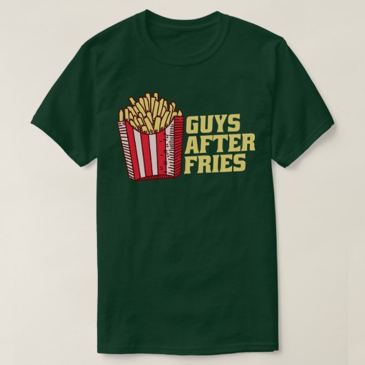 フライドポテトの後の人 Tシャツ (デザイン正面)