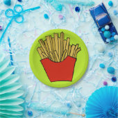 フライドポテトの紙皿 ペーパープレート (パーティー)