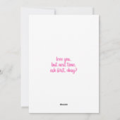 フライドポテトをシェアするのは私の愛の言葉 面白いバレンタイン シーズンカード (裏面)