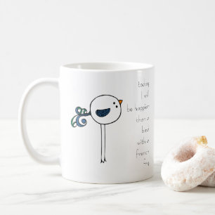フライドポテトを持つ鳥より幸せ コーヒーマグカップ