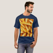 フライドポテトフランスののクローズアップ、食品写真 Tシャツ (正面フル)