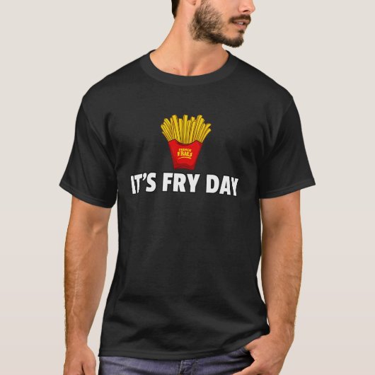 フライドポテトフランスのフライ Tシャツ (正面)