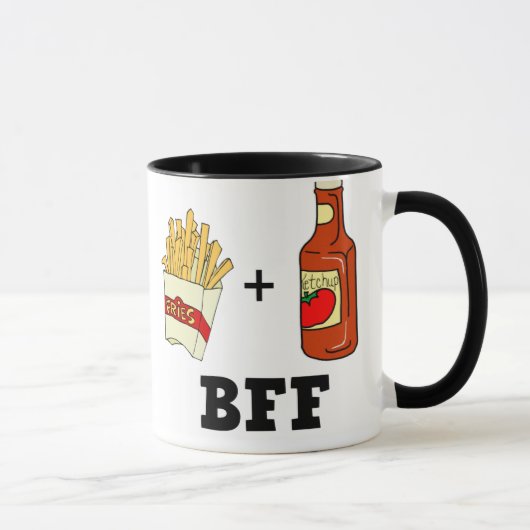 フライドポテト及びケチャップBFF マグカップ (右)