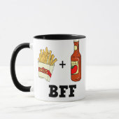 フライドポテト及びケチャップBFF マグカップ (左)