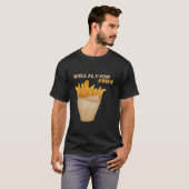 フライドポテト大好き Tシャツ (正面フル)