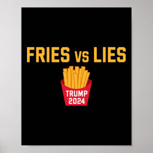 フライドポテト対嘘 トランプ 2024 トランプ 2024 フライドポテト対嘘 ポスター