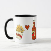 フライドポテト愛ケチャップ マグカップ (左)