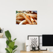 フライドポテト食べる?ポスター ポスター (ホームオフィス)