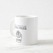 フライドポテト コーヒーマグカップ (正面左)