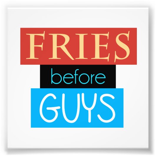 フライドポテト フォトプリント            (正面)