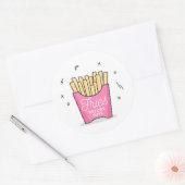 フライドポテト ラウンドシール (封筒)