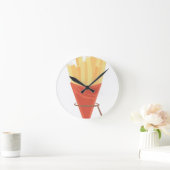 フライドポテト ラウンド壁時計 (ホーム)