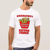 フライドポテトTシャツ ユーモア Tシャツ (正面)