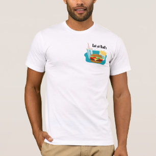 フライドリンク付きチーズバーガーTシャツ Tシャツ