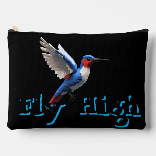 フライハイハミング鳥バックパック アクセサリーポーチ (正面)