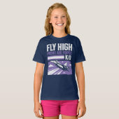 フライハイ誇りを持った- Air Force Kid Tシャツ (正面フル)