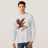 フライハイ、ドリームビッグ – 感動的イーグル王室の Tシャツ (正面フル)