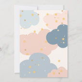 『フライバイ』のこうりで運転女の子のベビーシャワー 招待状 (裏面)