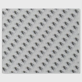 フライバディグレイ光沢ラッピング紙 ラッピングペーパー (フラット)