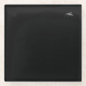 フライバディ黒ガラスコースター ガラスコースター (正面)