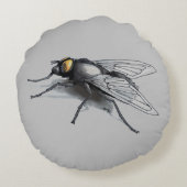 フライバディ2はフライグレーのポリゴン装飾用クッション ラウンドクッション (裏面)