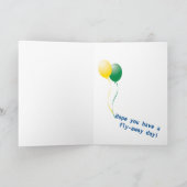 フライバ遠くにルーンバンドルハッピーバースデー カード (内部)