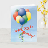 フライバ遠くにルーンバンドルハッピーバースデー カード (黄色い花)