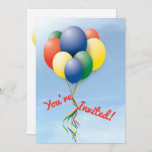 フライバ遠くにルーンバンドル誕生日 招待状 (正面/裏面)