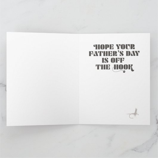 フライパパ折り畳み父の日帰りグリーティングカード カード (内部)
