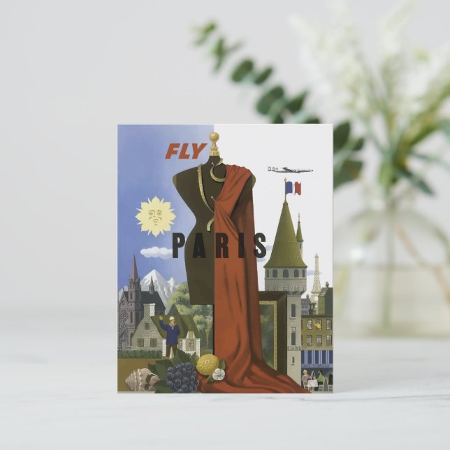 フライパリフランスヴィンテージ旅行ポスター (スタンド正面)