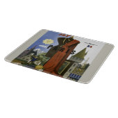 フライパリフランスヴィンテージ旅行ポスター カッティングボード (角)