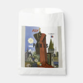 フライパリフランスヴィンテージ旅行ポスター フェイバーバッグ (正面)